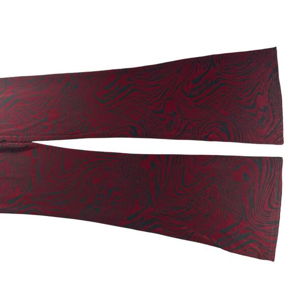 NWT I.Am.Gia SZ XL Valentina Jumpsuit Burnout Plunge Neck Backless Flare Velvet - Picture 6 of 11